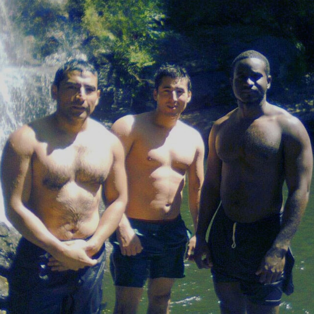 Foto de Falcon con sus primeros alumnos